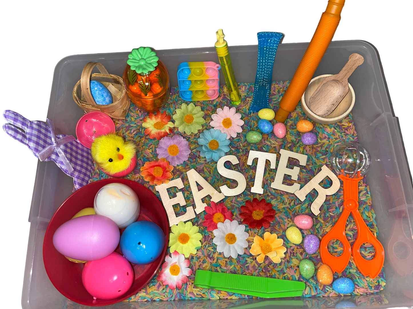 45 pc Easter Fun Sensory Bin