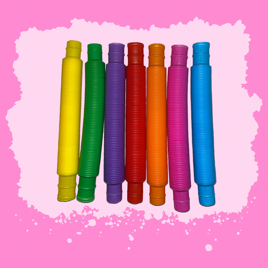 Set of 7 Multi-Color Stretch Tubes