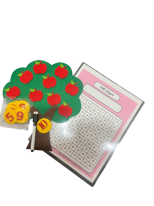 Math Felt Counting Apple Tree Set